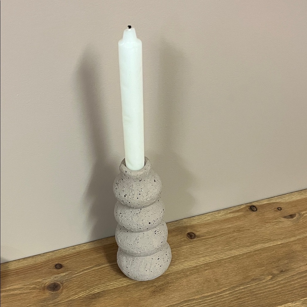 Textured Taper Candeholder - Picture 3 of 3